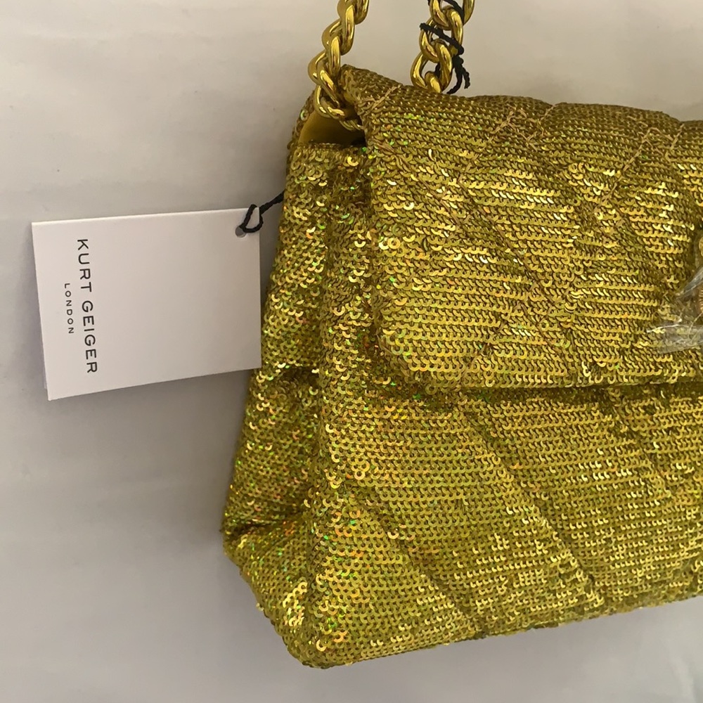 KURT GEIGER LONDON KENSINGTON SEQUINS CROSSBODY - Picture 6 of 16